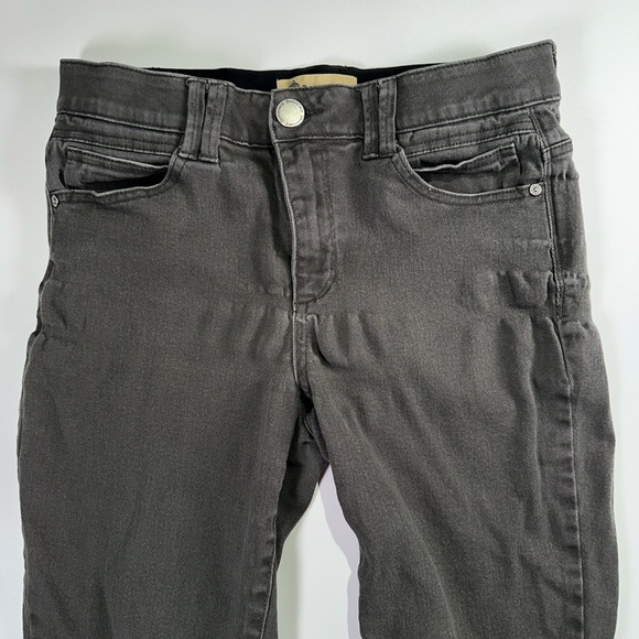 Democracy slimming jeans stretchy mid rise raw hem straight leg gray size 8 - Picture 3 of 9